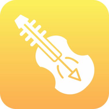 Keman Ağı ikon vektör illüstrasyonu