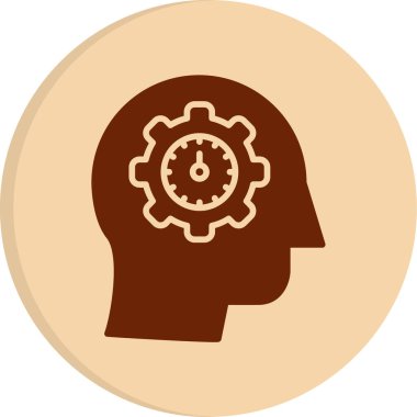 öz farkındalık simgesi, vektör illüstrasyonu basit tasarım