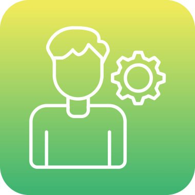 kişisel beceri simgesi, vektör illüstrasyonu basit tasarım