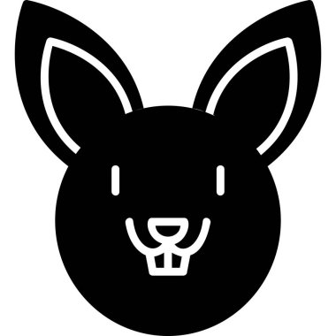 Tavşan. Web simgesi basit illüstrasyon 