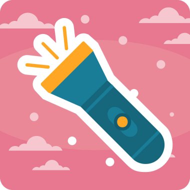 el feneri. Web simgesi basit illüstrasyon