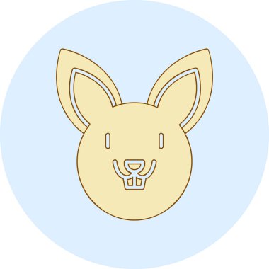 Tavşan. Web simgesi basit illüstrasyon 