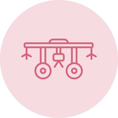 Spreyleme makinesi simgesinin vektör çizimi