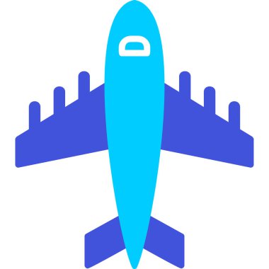 Uçak. Web simgesi basit illüstrasyon 