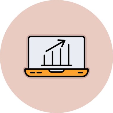 İş çizelgesi. Web simgesi basit illüstrasyon 