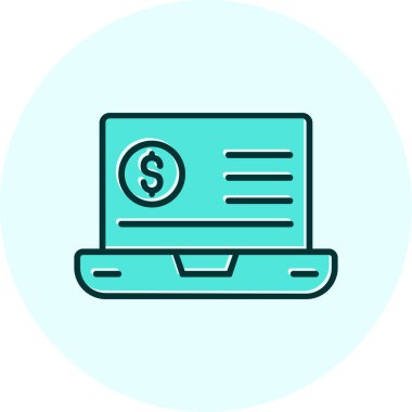 Eğilim biçimi izole edilmiş arka planda mali simge 