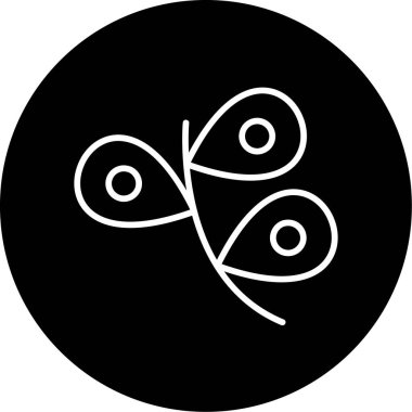 Zeytin Ağı simgesi, vektör illüstrasyonu