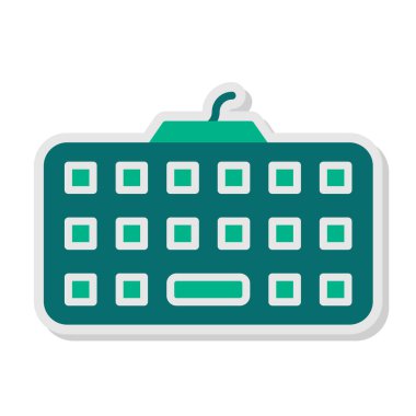 klavyenin modern vektör simgesi, illüstrasyon 