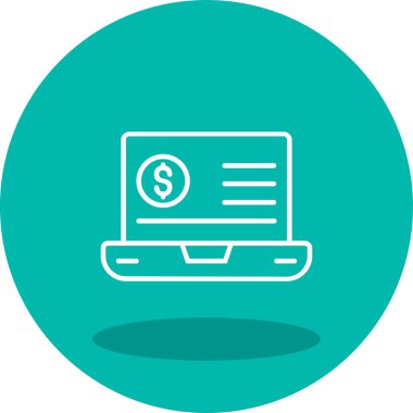 Eğilim biçimi izole edilmiş arka planda mali simge 