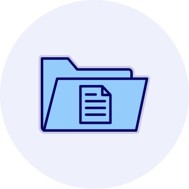 dosya dizini vektör illüstrasyonu        