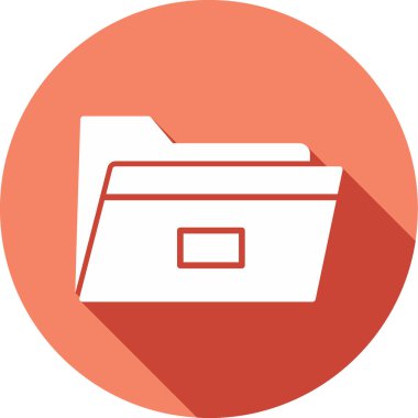 Dosya. Web simgesi basit illüstrasyon 