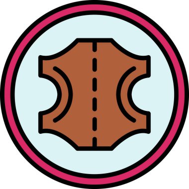 Deri ağ simgesi, vektör çizimi