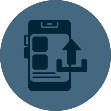 vector illustration of Upload modern icon                