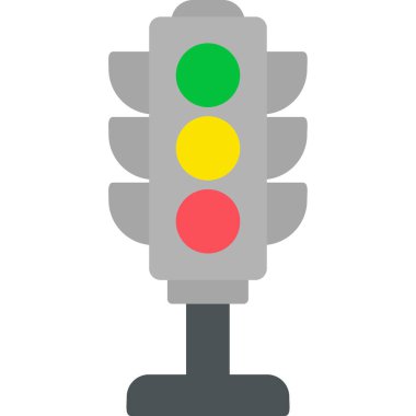 Trafik ışığı. Web simgesi basit illüstrasyon