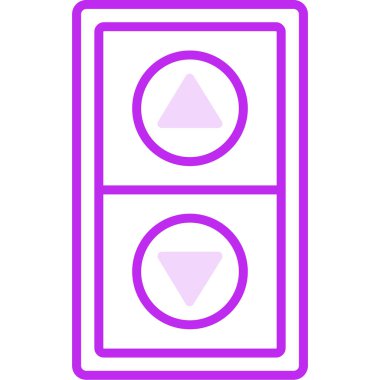 Düğme simgesi ögesinin vektör illüstrasyonu 