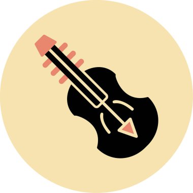 Keman Ağı ikon vektör illüstrasyonu