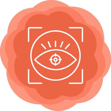 vizyon web simgesi, vektör illüstrasyonu 