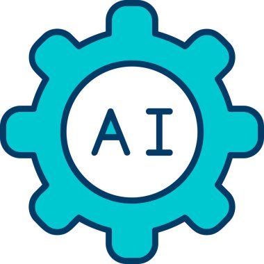 Ai Ayarları web simgesi, vektör illüstrasyonu 