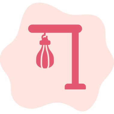 Bir Kum Torbası simgesinin vektör illüstrasyonu