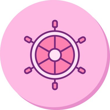 Dümen. Web simgesi basit illüstrasyon