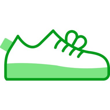 Ayakkabı simgesinin vektör illüstrasyonu