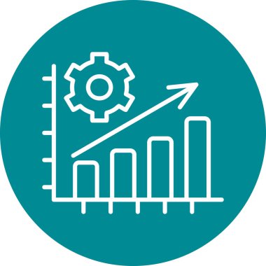  Üretim düzlüğü simgesi, vektör illüstrasyonu