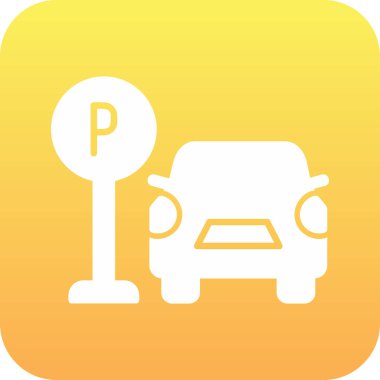 Web simgesi Otopark, illüstrasyon vektör