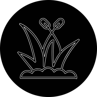 Çimen ağ ikonu vektör illüstrasyonu