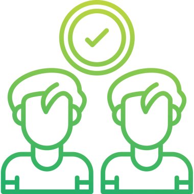 iş ekibi simgesi, vektör illüstrasyonu