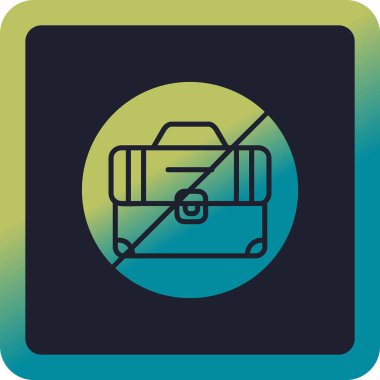 İşsizlik simgesi, vektör illüstrasyonu 