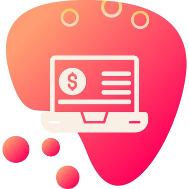 Eğilim biçimi izole edilmiş arka planda mali simge 