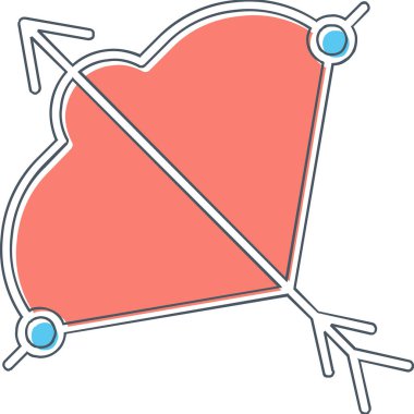 Viking yayı. Web simgesi basit tasarım