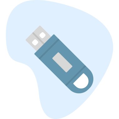 Flash disk simgesi, vektör illüstrasyon tasarımı