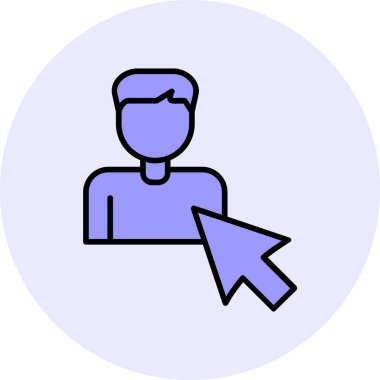 Seçili web simgesi vektör illüstrasyonu