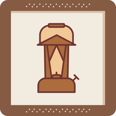 Bir fener ağ simgesinin vektör illüstrasyonu