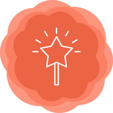 yıldız web simgesi basit illüstrasyon 