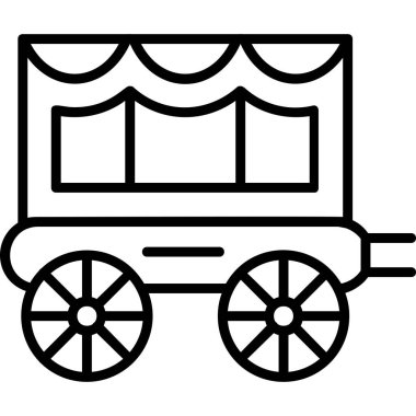 Taşıyıcı Simgesi Basit Vektör İllüstrasyonu