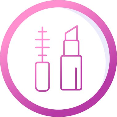 Makyaj Ağı simgesi basit illüstrasyon 