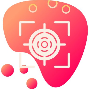 Hedef. Web simgesi basit illüstrasyon