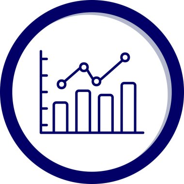 bar çizelgesi simgesi, vektör illüstrasyonu 