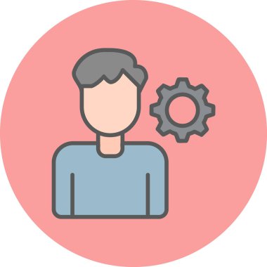 kişisel beceri simgesi, vektör illüstrasyonu basit tasarım