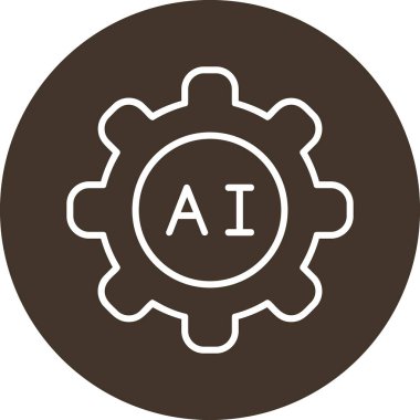 Ai Ayarları web simgesi, vektör illüstrasyonu 