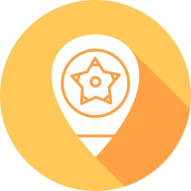 harita pin işaretleyici vektör simgesi 