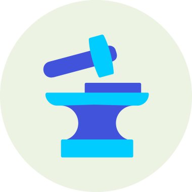 Demirci. Web simgesi basit illüstrasyon          