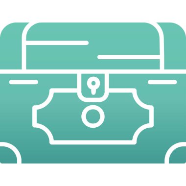 Göğüs simgesi, vektör illüstrasyonu basit tasarım