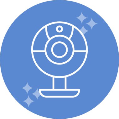 Web kamera simge vektör çizim
