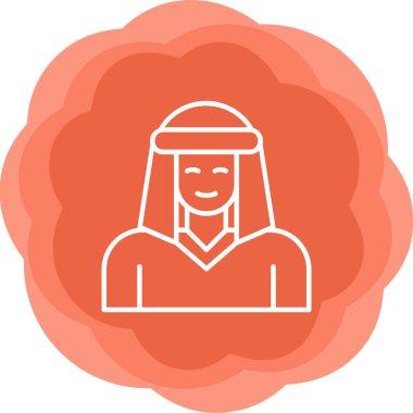 Bedevi web simgesi, vektör illüstrasyonu 