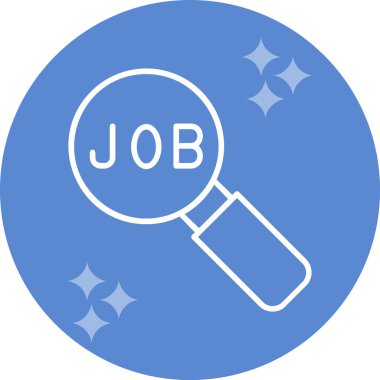 İş Arama Web simgesi vektör illüstrasyonuName 