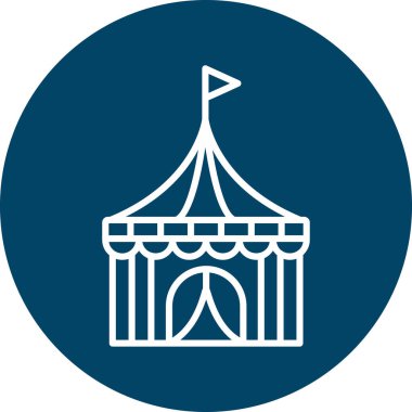 Sirk çadırının vektör çizimi