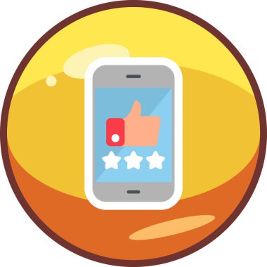 derecelendirme simgesi, vektör illüstrasyonu basit tasarım